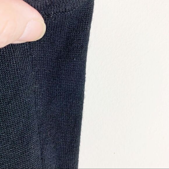 Twelve by Twelve Black LBD with Satiny Ruffle Trim - Picture 4 of 7